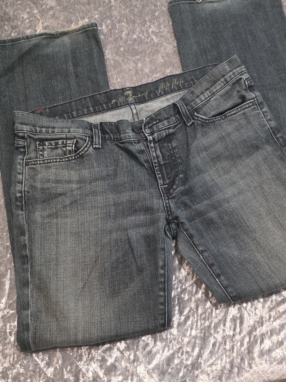 7 For All Mankind Women’s "Flip Flop" Dark Jeans